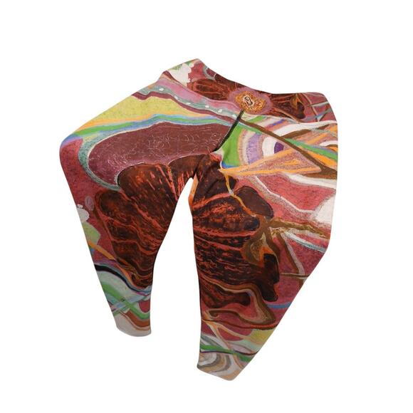 Debbie Dannheisser Leggings Nicole's Abstract Art Deco Sz M Hippie Boho Disco - Picture 4 of 11